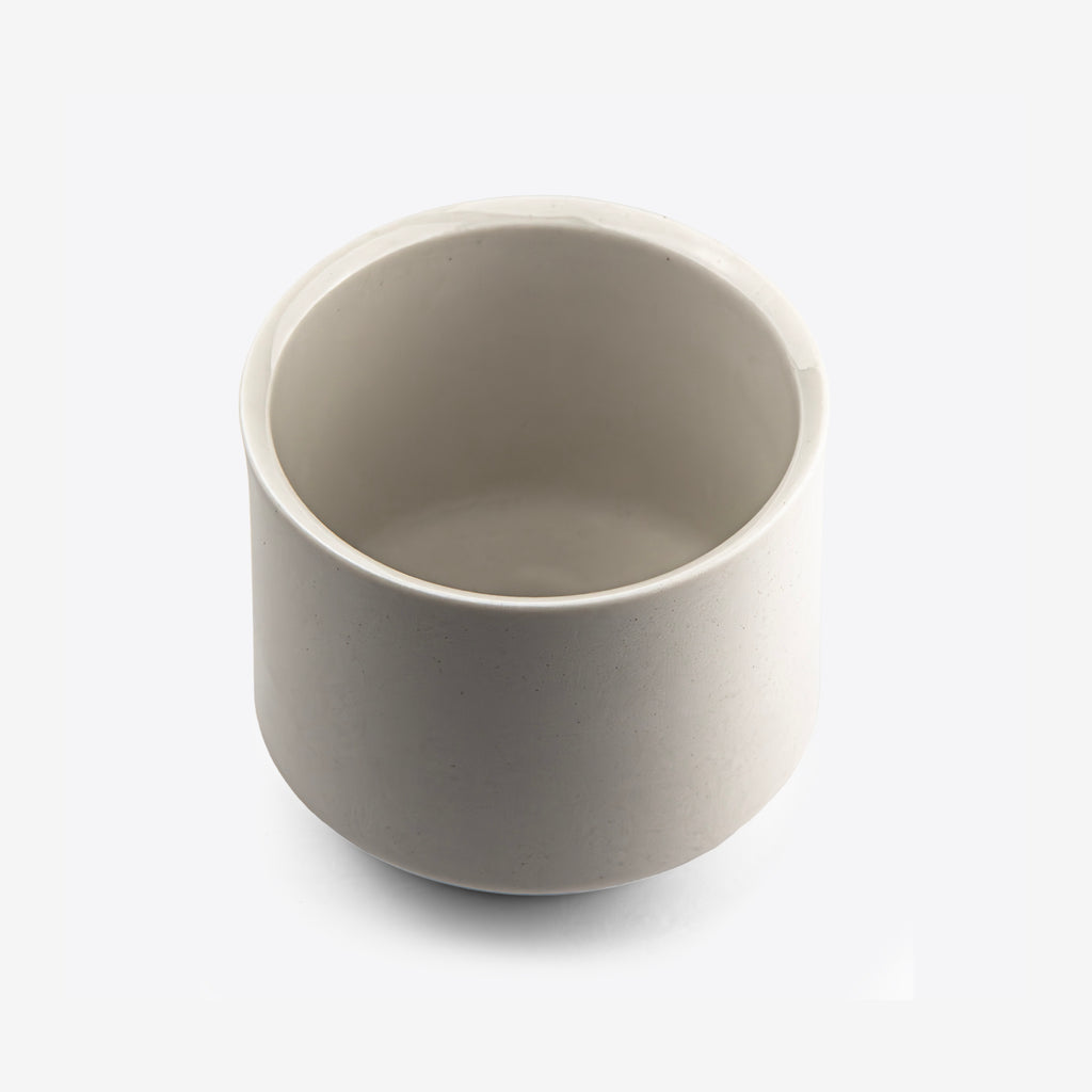 White Porcelain Coffee & Tea Cup by Wolf Miu