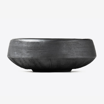 Big Bowl in Chamba Black Ceramic by Wolf Miu