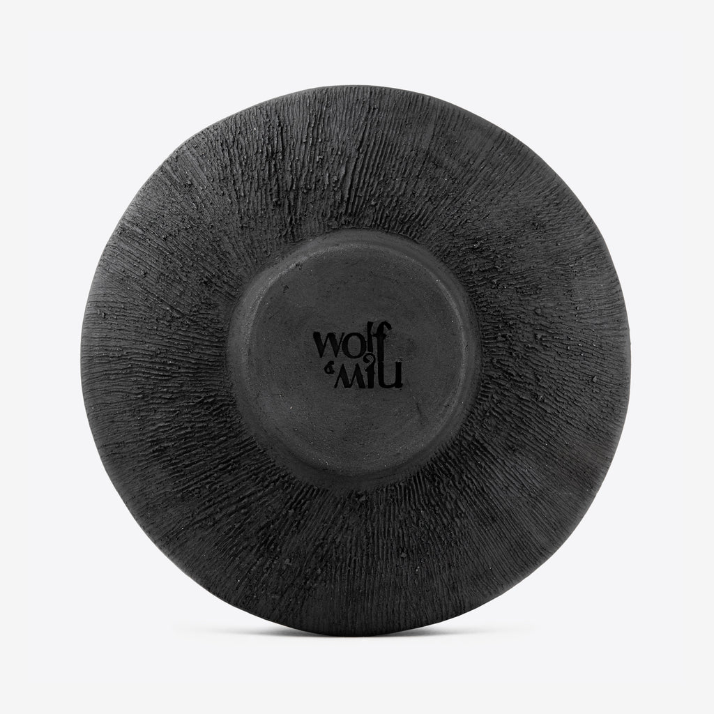 Big Bowl in Chamba Black Ceramic by Wolf Miu