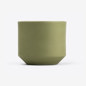 Moss Green Porcelain Coffee & Tea Cup by Wolf Miu