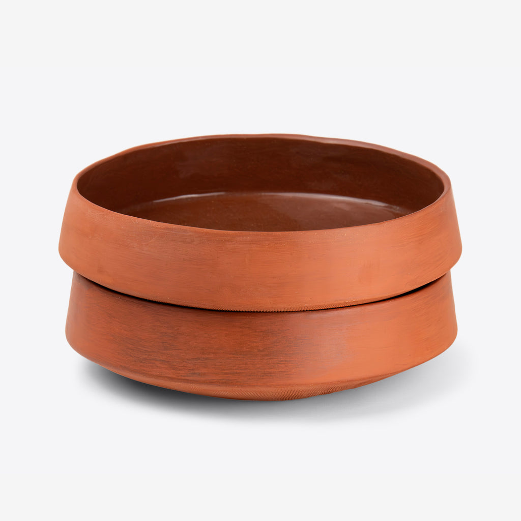 Set of Two Shallow Bowls Rojo Collection by Wolf Miu