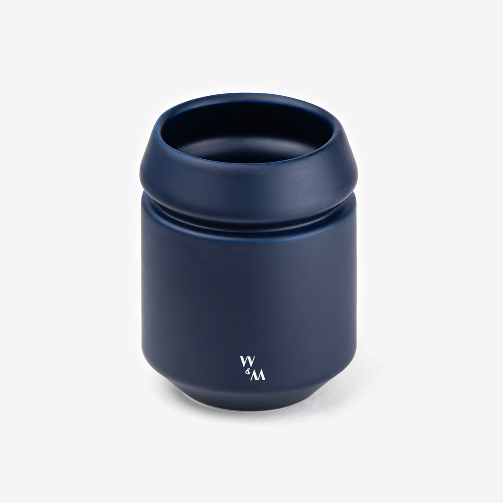 Royal Blue Double-Walled Ceramic Mug by Wolf Miu